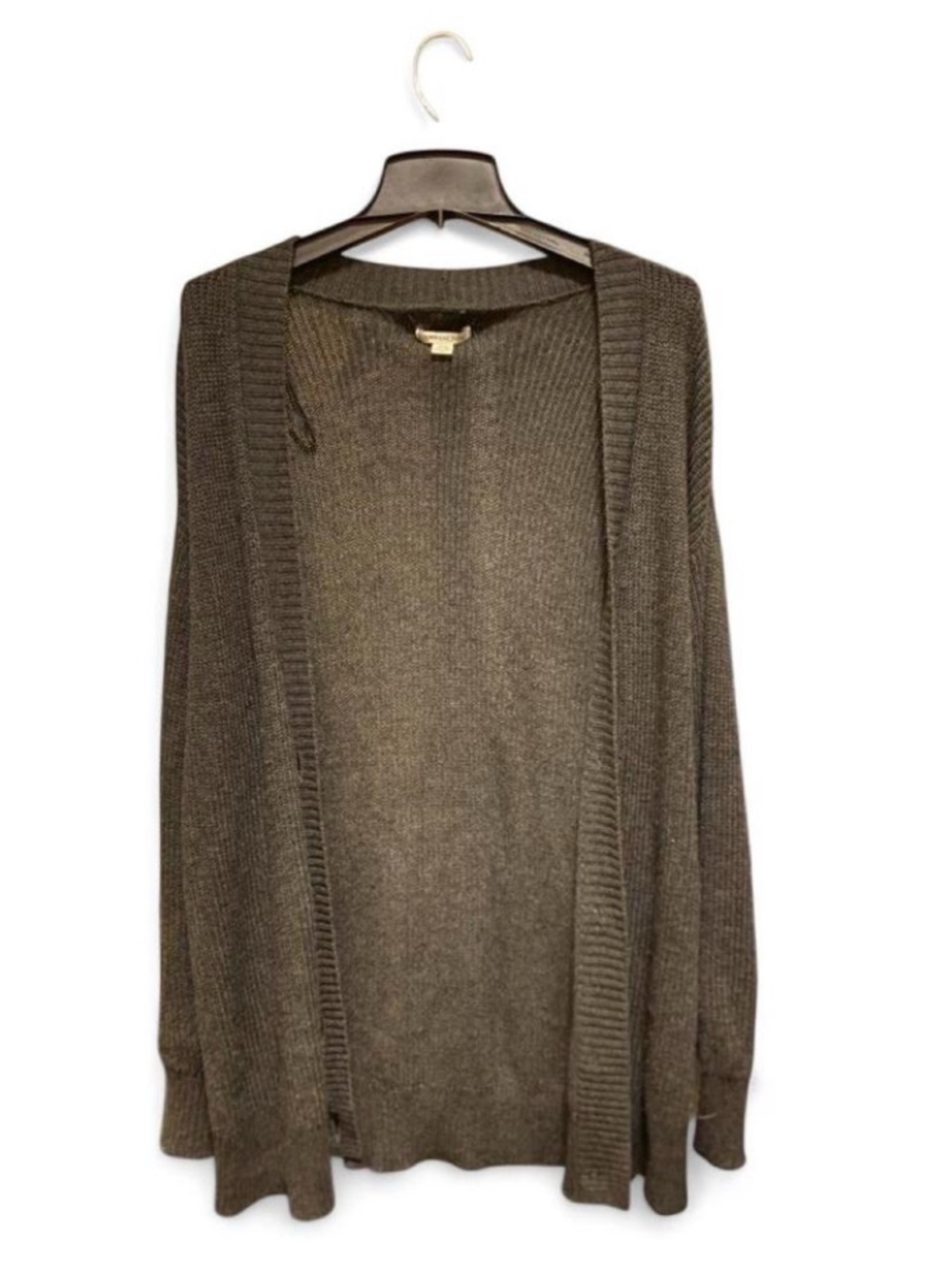 American Eagle Button-Up Long Knit Cardigan in Charcoal Grey